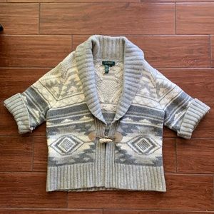 Ralph Lauren Wool Angora Chunky Oversized Cardigan